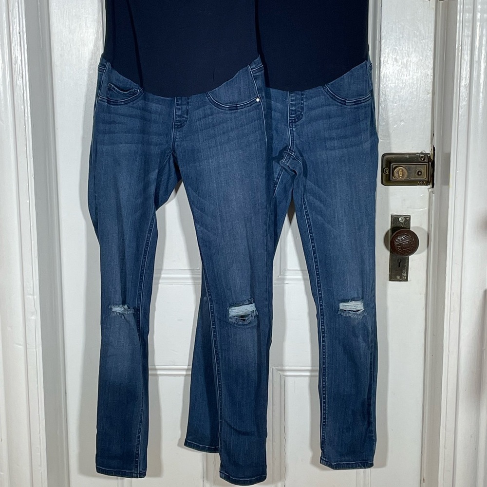 Motherhood Maternity Indigo Blue skinny Jeans size small